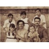 Rosa e Jose con cinco dos seus nenos